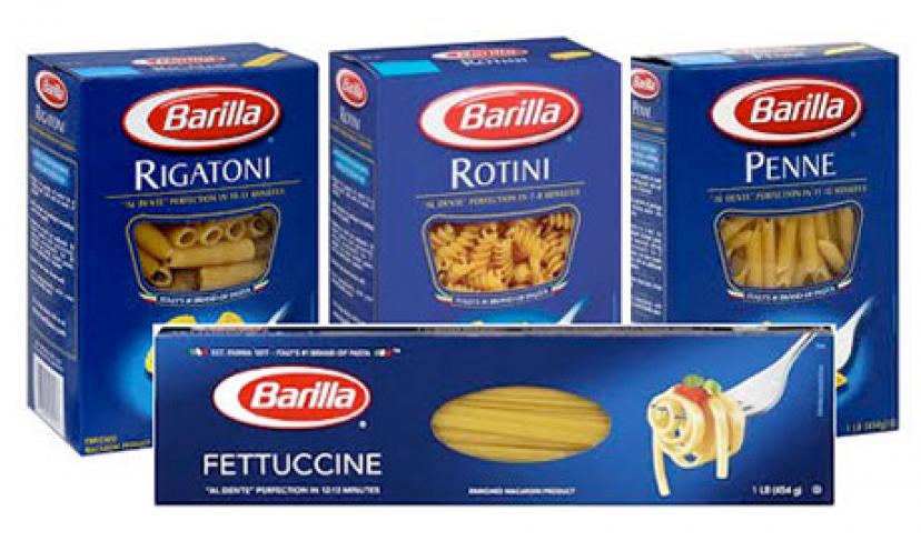 Get $1.00 Off Any Four Boxes of Barilla Blue Box Pasta!