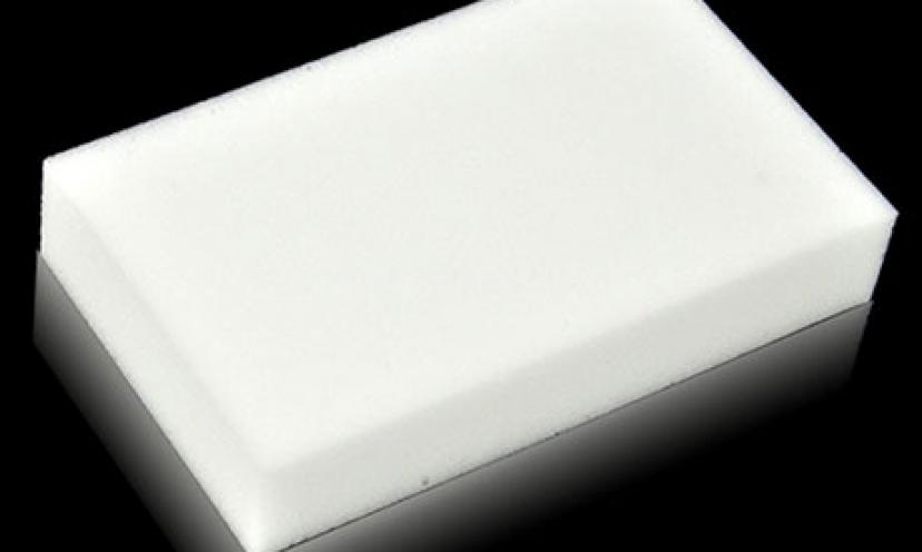 Get a 100-Piece Eraser Cleaner Magic Melamine Sponge Set for Less!