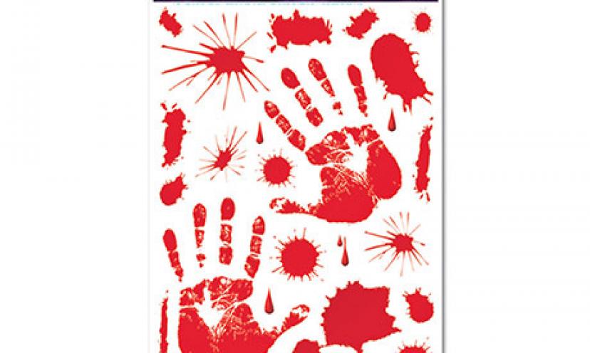 Save 24% on Beistle Bloody Handprint Clings