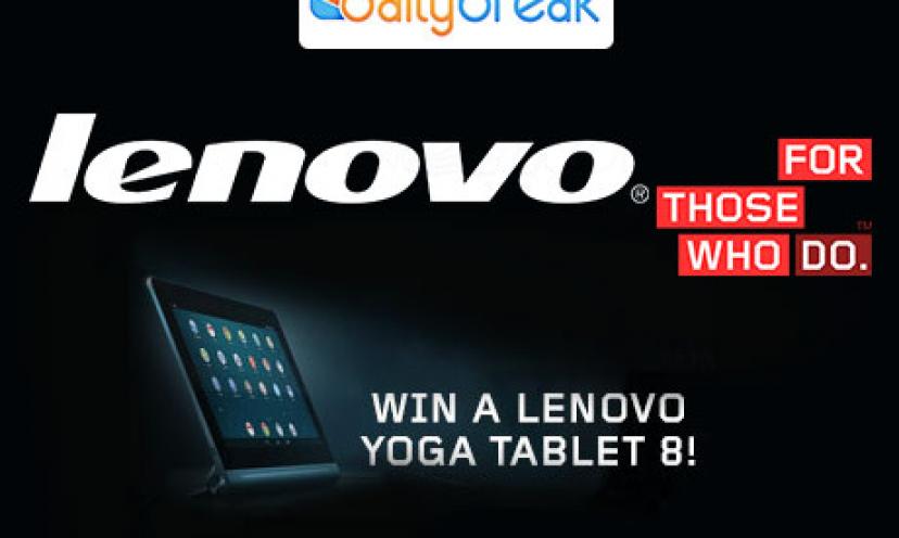Win a Lenovo Yoga Tablet 8 for FREE!