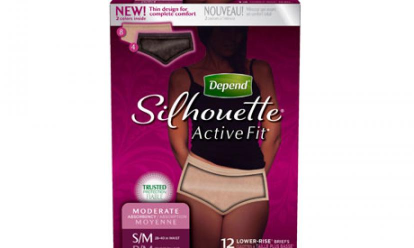 Get a FREE Depend Silhouette Active Fit Sample from Walmart!