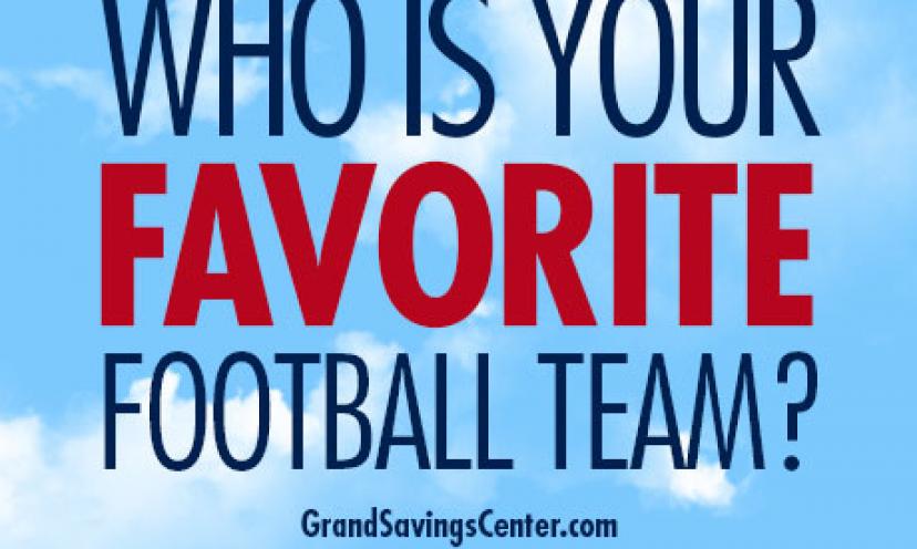 Pick YOUR Favorite Football Team and Get a $500 VISA Gift Card!