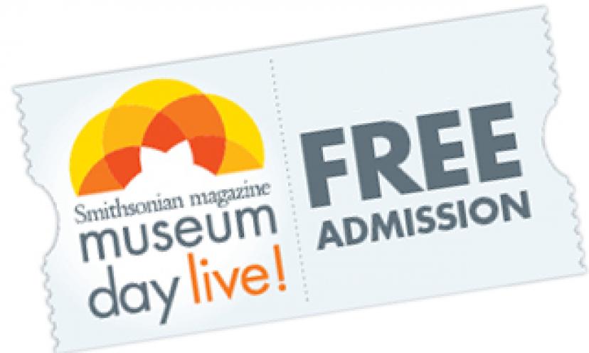 Get FREE Admission to Participating Museums on September 26th!