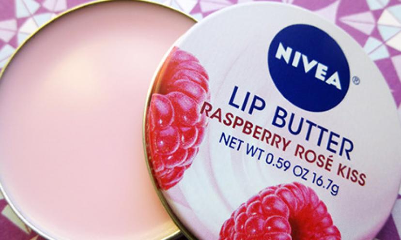 Save 44% on Nivea Lip Butter Raspberry Rose Kiss!