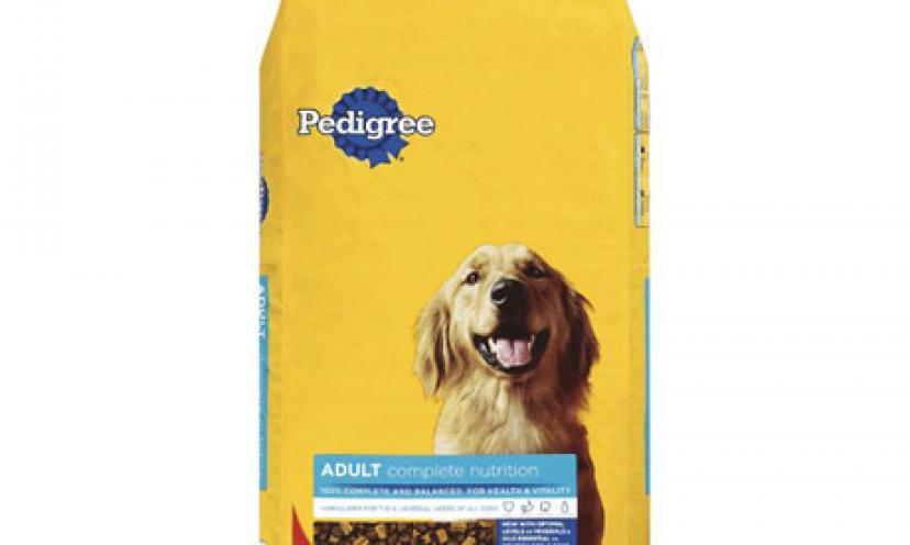 Save 23% on a 36 Pound Bag of Pedigree Dry Dog Food!