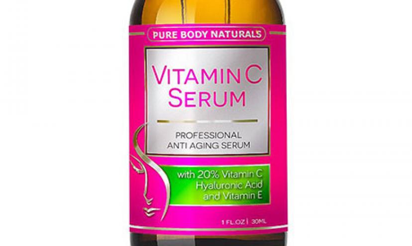 Save 80% Off The Pure Body Naturals Vitamin C Serum!