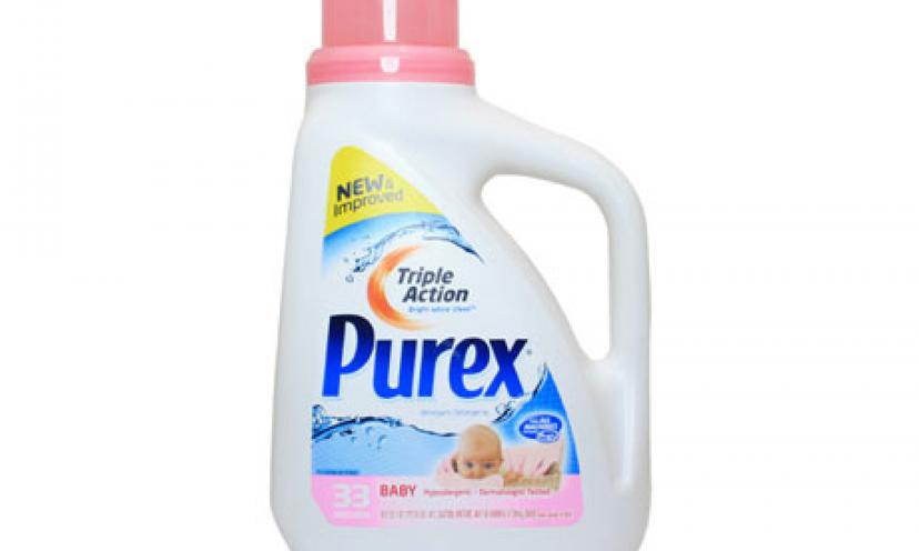 Get $1.00 Off Purex Baby Liquid Detergent!