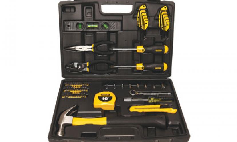 Save 45% Off The Stanley 65-Piece Homeowner’s Tool Kit!