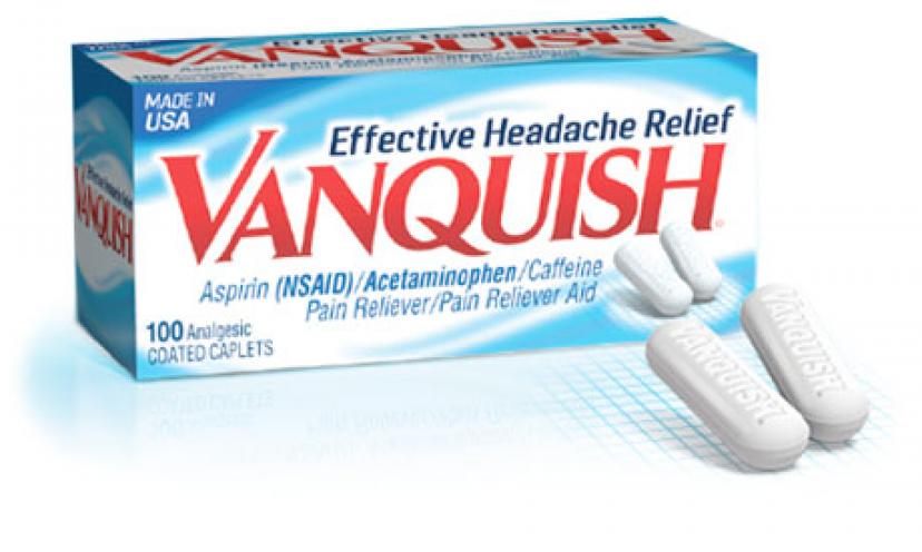 Get $3.00 Off On Any Vanquish Headache Relief Product!