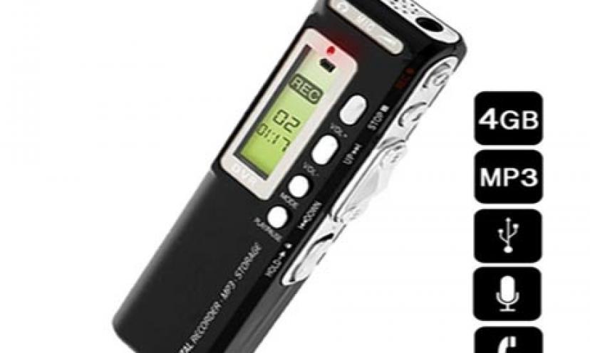 Save on a Deluxe Digital Voice/Audio USB Recorder