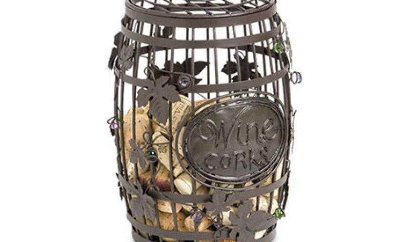 Save 52% On The Wine Barrel Cork Cage!