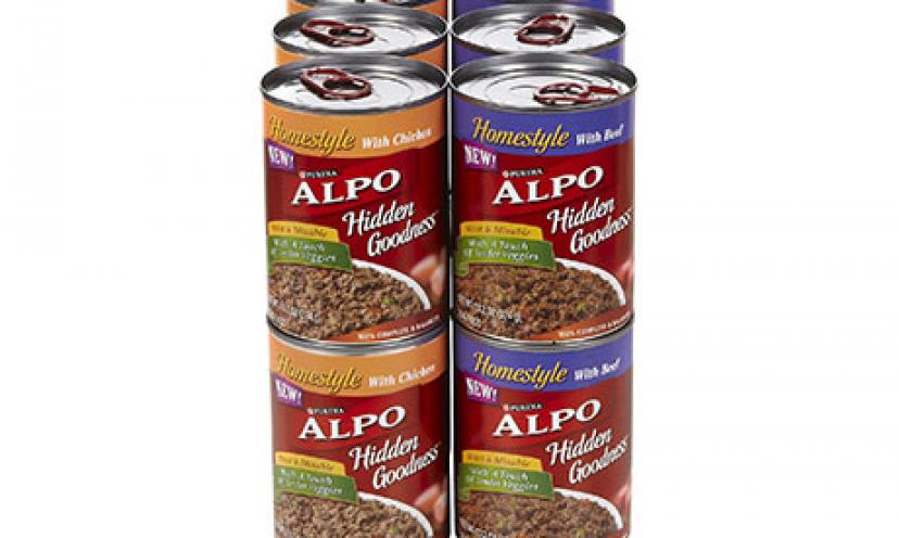 Save $1.50 off 12 cans of ALPO Dog Food, any variety
