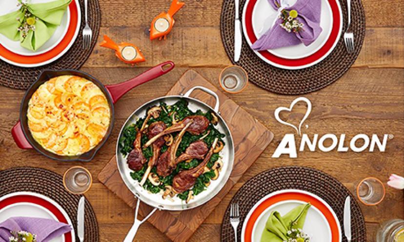 Enter to win a 12-piece Anolon Gourmet Cookware Prize Pack!