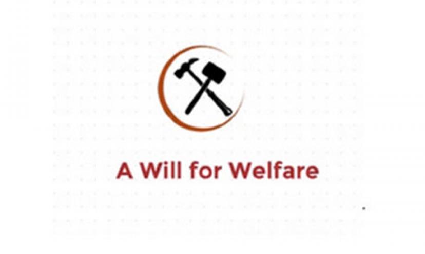 Get a FREE ‘A Will for Welfare’ Sticker!
