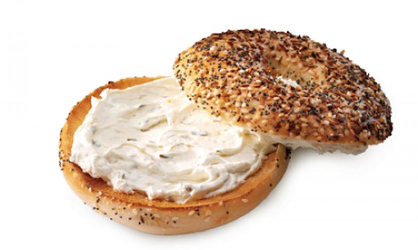 Free bagel and shmear at Einstein Bros Bagels when you buy any drink