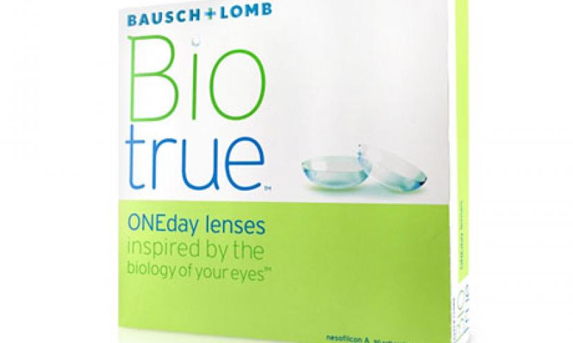 Get a FREE trial of Bausch + Lomb Biotrue ONEday Contact Lenses!