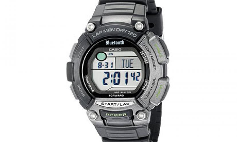Save 70% off a Casio Men’s Sport Gear Bluetooth Fitness Smartwatch!
