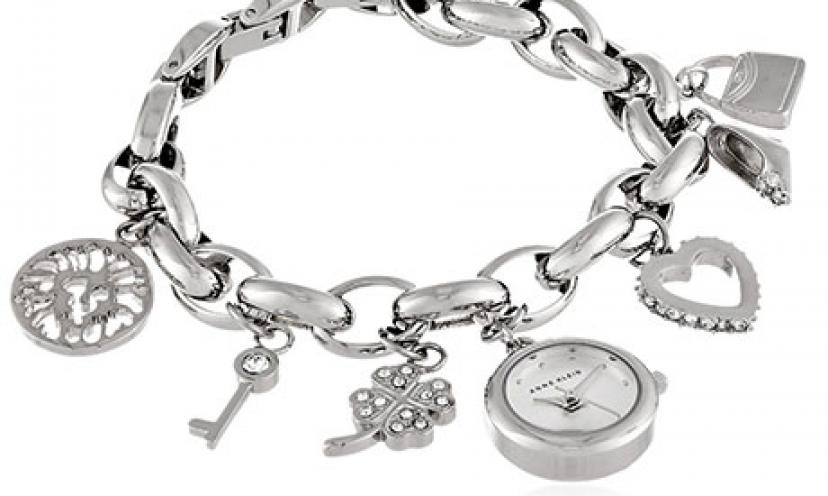 Save on Anne Klein Women’s Swarovski Crystal Charm Bracelet!
