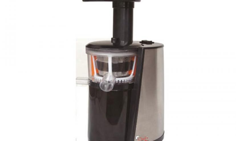 Enjoy 80% Off the Chef’s Star Slow Masticating Juicer!
