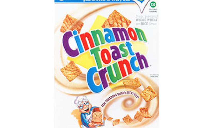 Get $1.00 off Two Boxes of Cinnamon Toast Crunch!