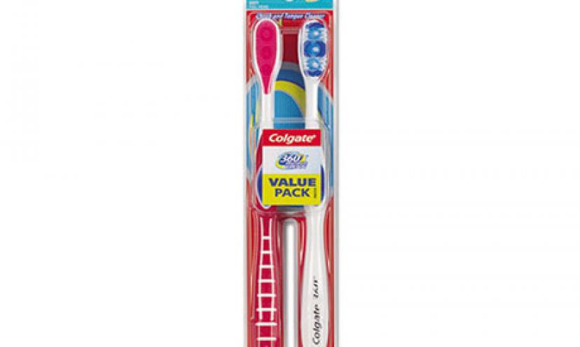 Get $2.00 off Colgate 360 Twin Pack Toothbrushes