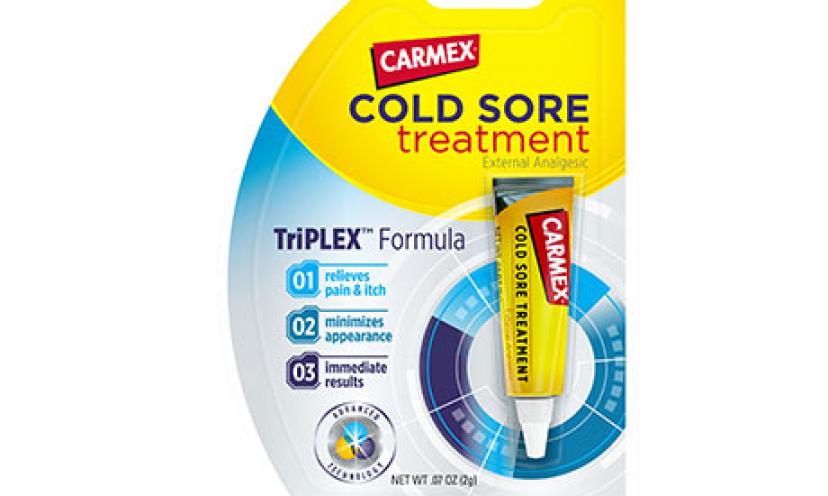 Save $2.50 on one Carmex Cold Sore Treatment!