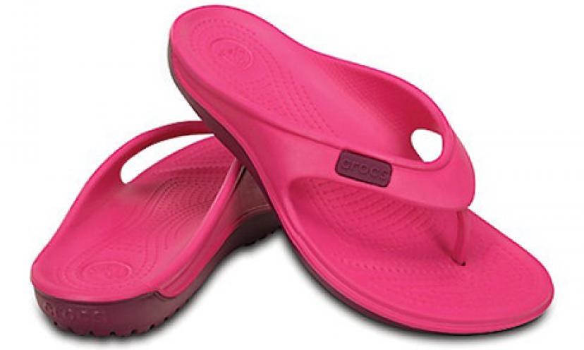 ON SALE! The Crocs Duet Wave Flip for only $17.50!