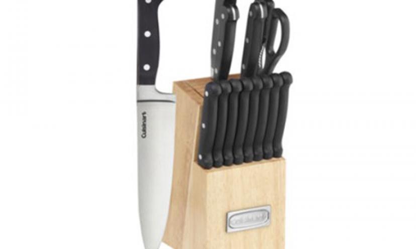 Take 50% Off the Cuisinart® Advantage 14-pc. Forged Triple-Riveted Knife Set