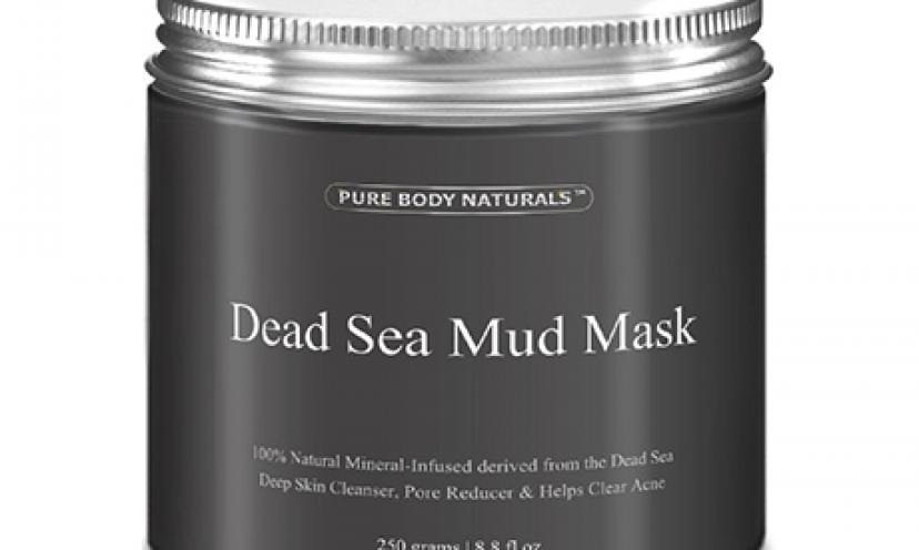 Save 70% off on Pure Body Naturals Dead Sea Mud Mask!