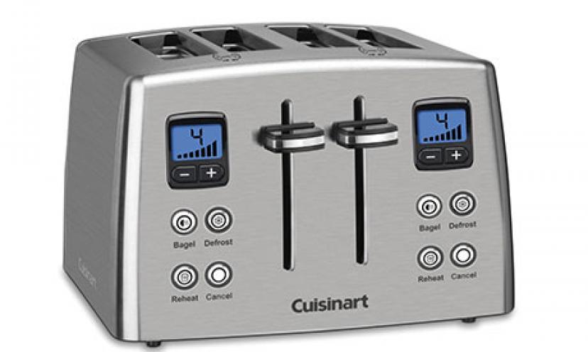 Save 35% on a Cuisinart Four-Slice Stainless Steel Toaster!