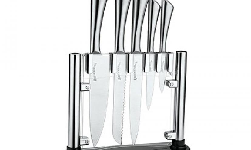 Save 76% on a Premium Class Stainless-Steel Knife Set!