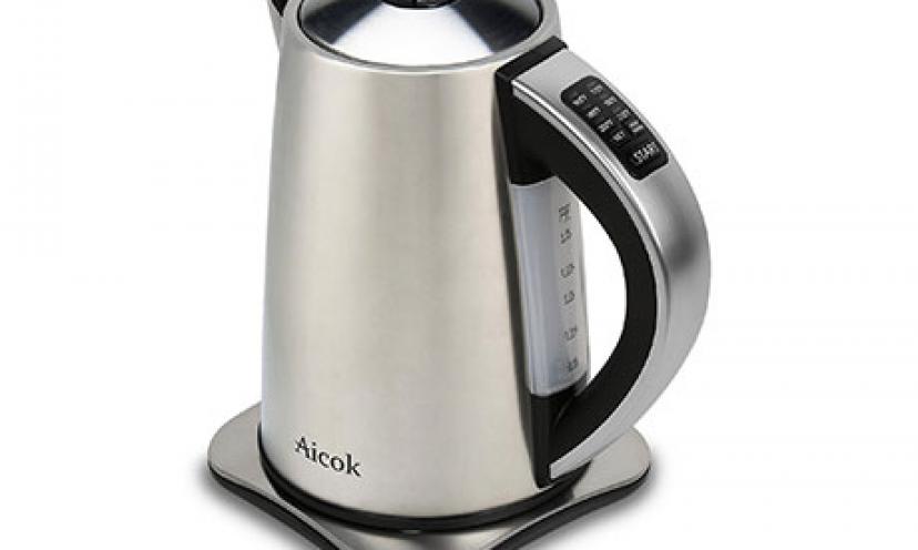 Save 50% on an Aicok Stainless Steel Electric Kettle!