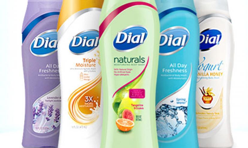 Save on Dial Body Washes or Bar Soaps!
