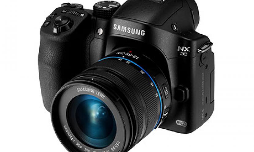 Enjoy 52% Off on Samsung NX30 Smart Mirrorless Digital Camera!