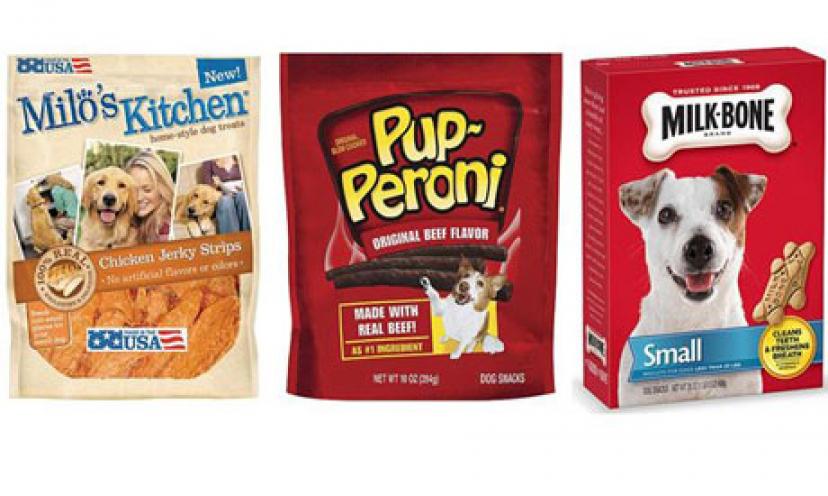 Get $1.00 off Two Pup-Peroni, Milk Bone, or Milo’s Dog Snacks!