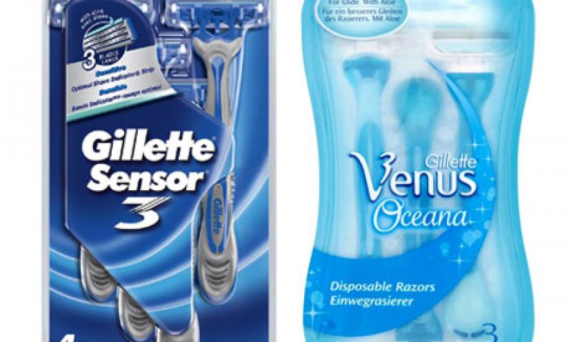 Save on Gillette Disposable Razors!