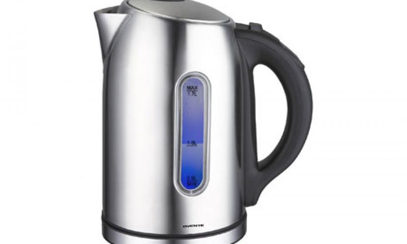 Get 65% Off on Ovente Stainless Steel Electric Kettle!