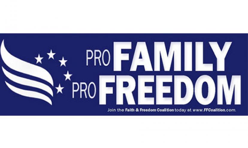 Get a FREE Pro Family Pro Freedom Sticker!