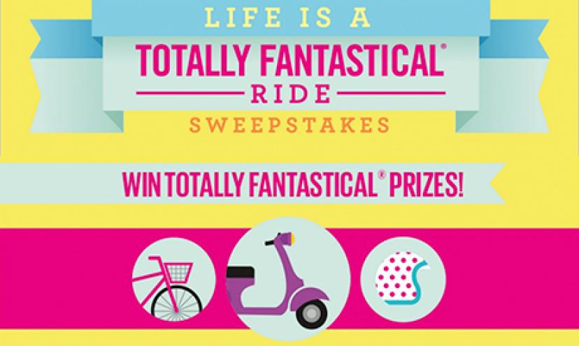 Enter to win a sweet ride in Angie’s Popcorn Life is a Totally Fantastic Ride Sweeps