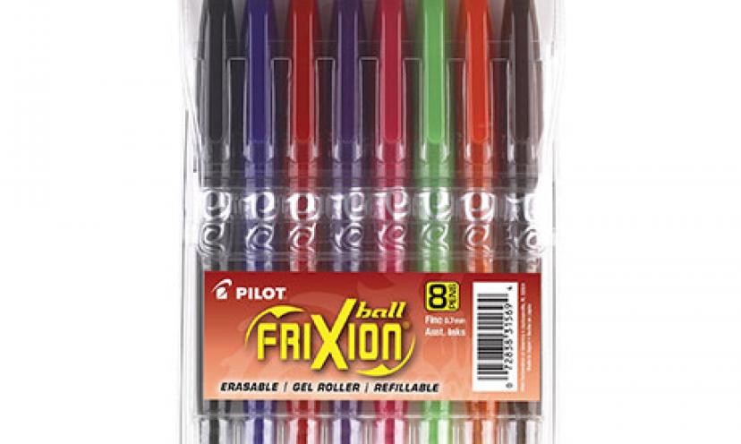 Save 50% on Pilot FriXion Ball Erasable Gel Pens!