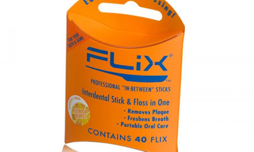 Get a FREE Sample of Flix Dental Floss Sticks!
