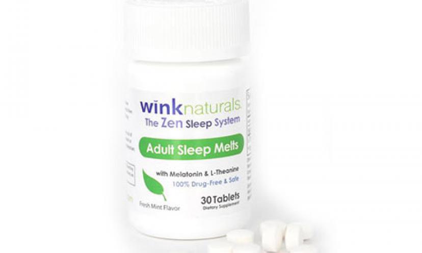 Get a FREE Wink Naturals 30 Day Sleep Aid Sample!