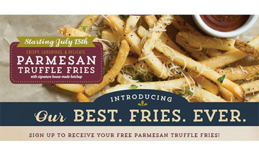 Get a FREE Parmesan Truffle Fries at Romano’s Macaroni Grill!