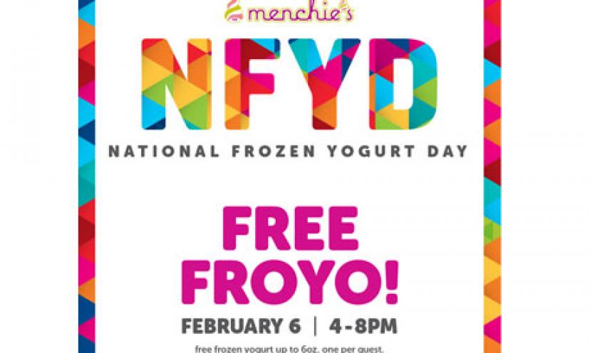 Free 6 oz. Cup of Frozen Yogurt at Menchie’s!