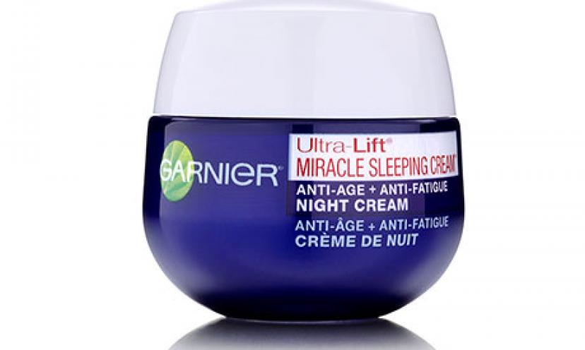 Treat Your Skin with a FREE Garnier Ultra-Lift Miracle Sleeping Cream!