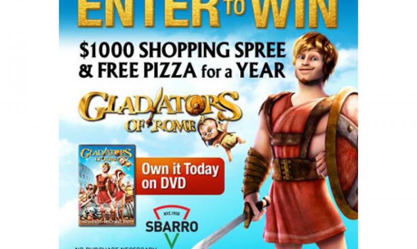 Enter to Win A $1,000 Shopping Spree & Sbarro Pizza For A YEAR!
