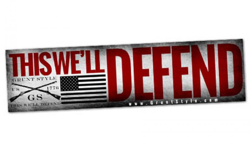 Get a FREE “This We’ll Defend” Sticker!