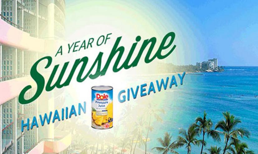 Enter to Win a Trip To Hawaii for Two with Dole!
