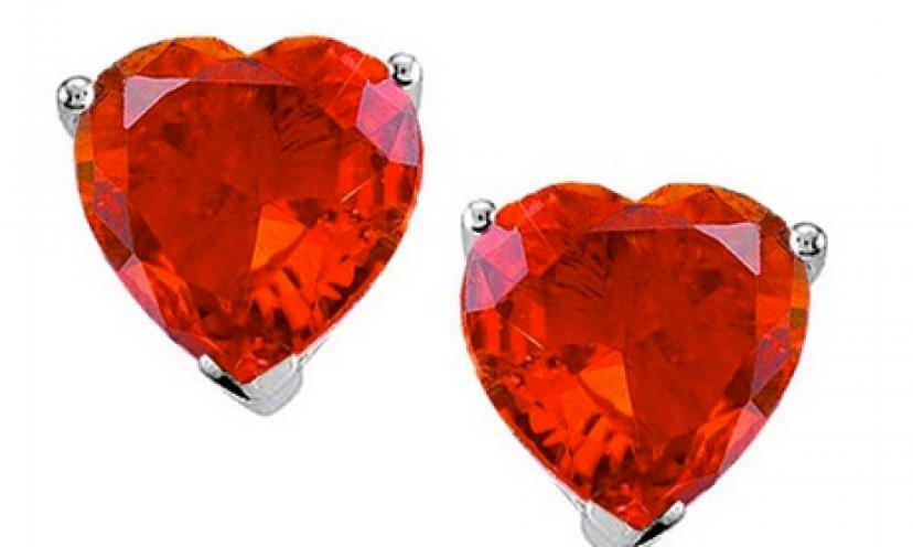 Get 50% off Star K 7mm Heart-Shaped Earrings, just in time for Valentine’s Day!