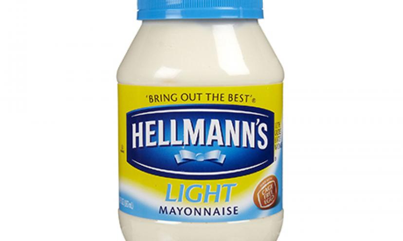 Try a gallon of Hellmann’s and Best Foods Light Mayonnaise for free